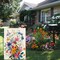 Summer Colorful Floral Garden Flag for Outside 12x18 Inch Double Sided Burlap Outdoor Yard Flag Decorations for Home